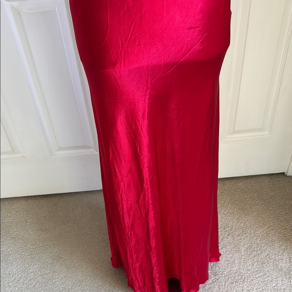Betsy & Adam Red Maxi Dress - Picture 3 of 13